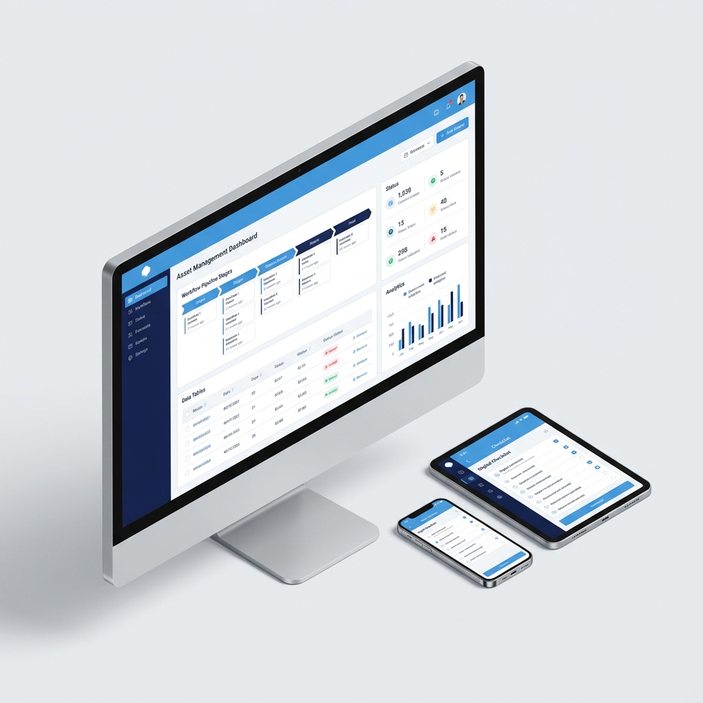 ServiceTiket — Enterprise Asset Management Platform Dashboard with Mobile Companion App